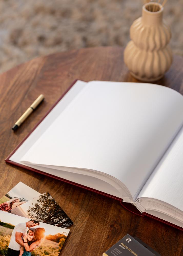 Classico Άλμπουμ Κόκκινος - 30x33 cm (100 Λευκά Σελίδες / 50 φύλλα)