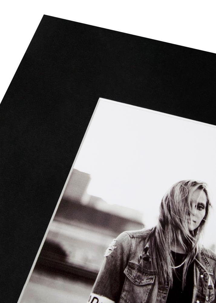 Πασπαρτού XL Μαύρος Λευκό πυρήνας 60x80 cm (41x58,4 - A2)