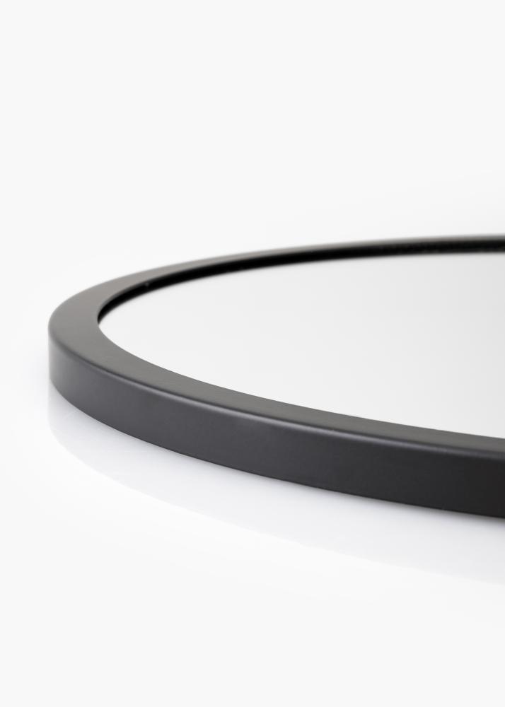 KAILA Κυκλικός Καθρέφτης Rope - Μαύρος 30 cm Ø