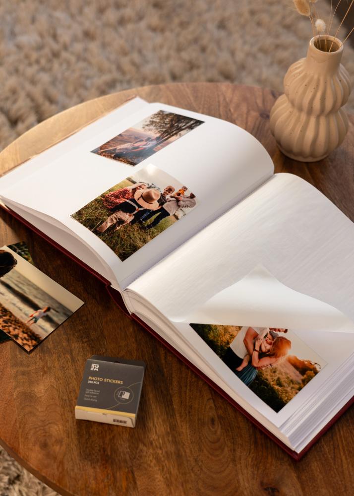 Classico Άλμπουμ Κόκκινος - 30x33 cm (100 Λευκά Σελίδες / 50 φύλλα)