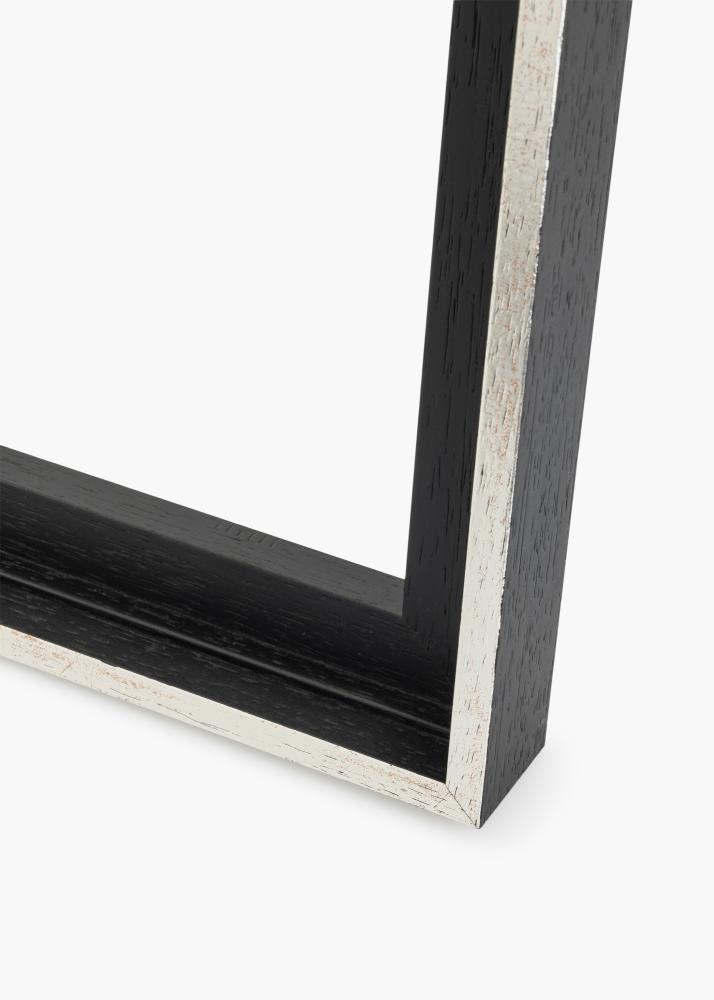 Πλαίσιο καμβά Lexington Μαύρος / Ασημί 56x71 cm