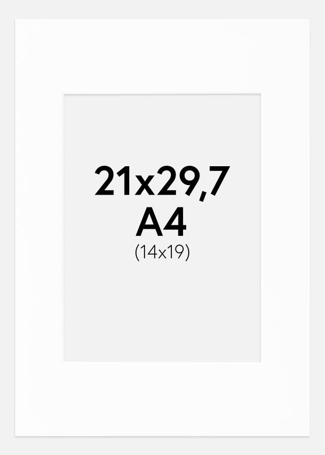 Πασπαρτού Canson Λευκό Λευκό πυρήνας A4 21x29,7 cm (14x19,5)