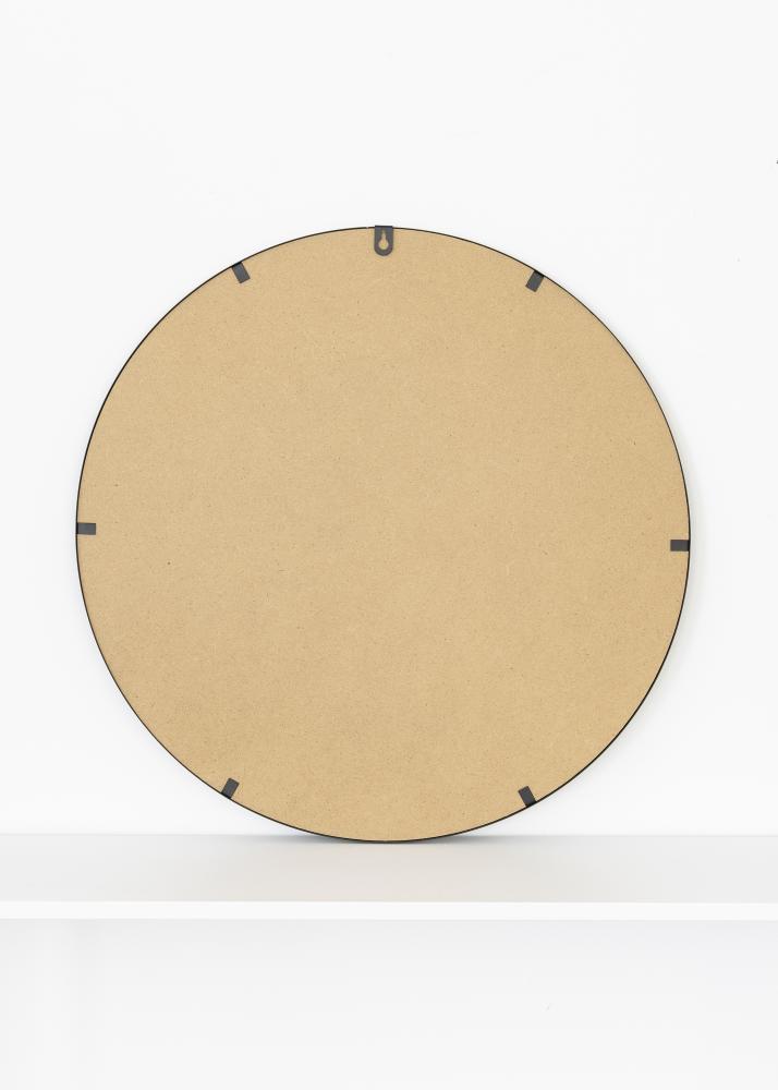 KAILA Κυκλικός Καθρέφτης Triangles - Μαύρος 55 cm Ø