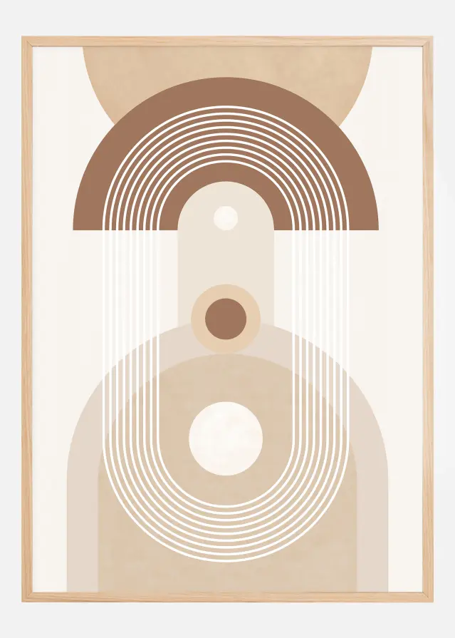 Beige Mid Century Poster No.3 Αφίσα