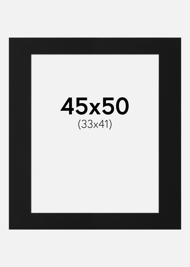 Πασπαρτού Μαύρο Πρότυπο (Λευκός Πυρήνας) 45x50 cm (33x41)