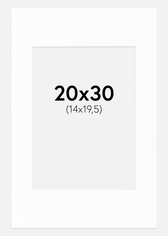 Πασπαρτού Canson Λευκό Λευκό πυρήνας 20x30 cm (14x19,5)