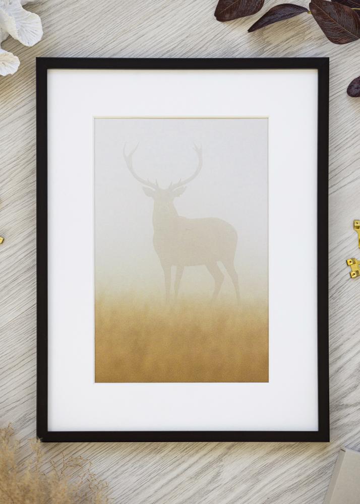 Κορνίζα Μαύρη Λεπτή 50 x 70 cm