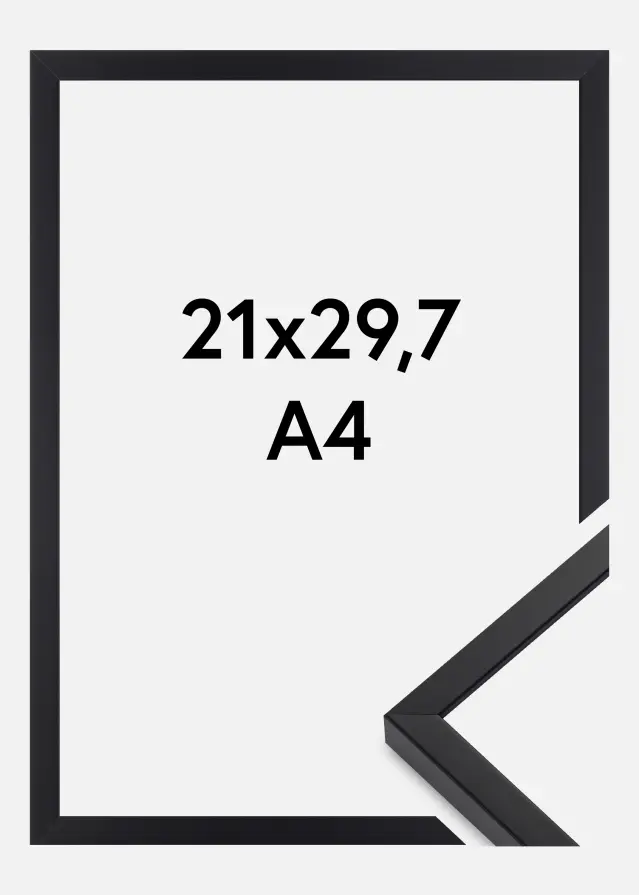 Πλαίσιο E-Line Ακρυλικό γυαλί Μαύρος 21x29,7 cm (A4)