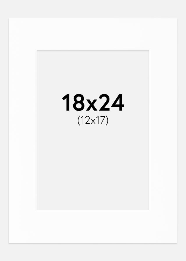 Πασπαρτού Canson Λευκό Λευκό πυρήνας 18x24 cm (12x17)