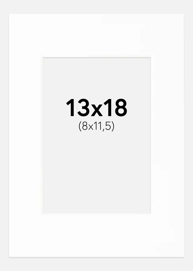 Πασπαρτού Canson Λευκό Λευκό πυρήνας 13x18 cm (8x11,5)