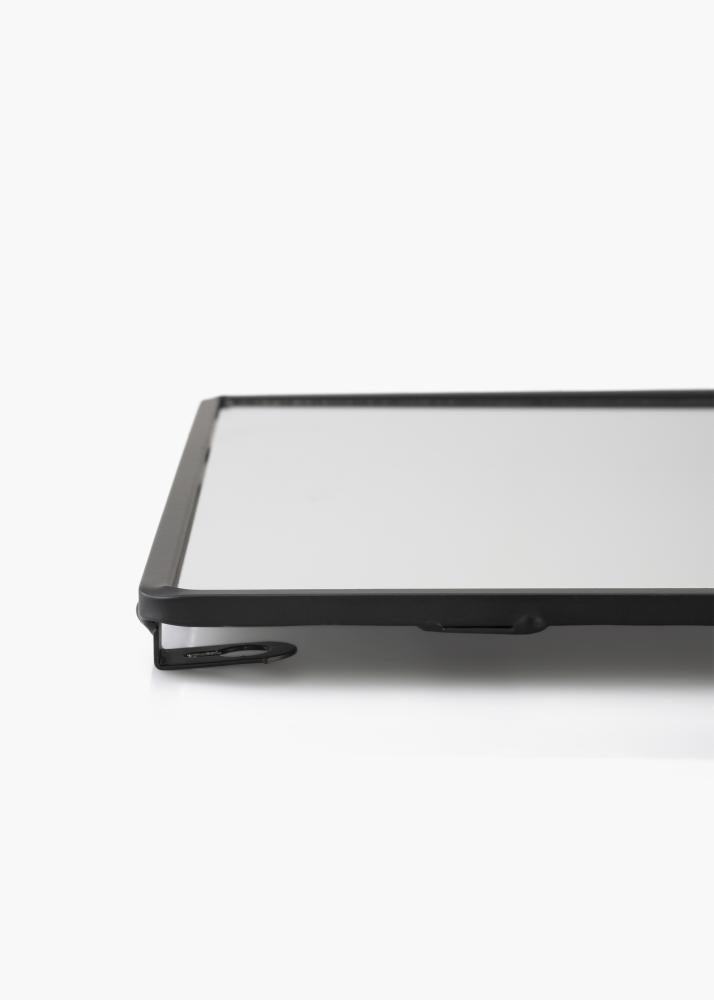 KAILA Καθρέφτης με ράφι - Μαύρος 31x60 cm