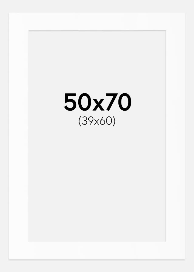 Πασπαρτού Λευκό Πρότυπο (Λευκός Πυρήνας) 50x70 cm (39x60)