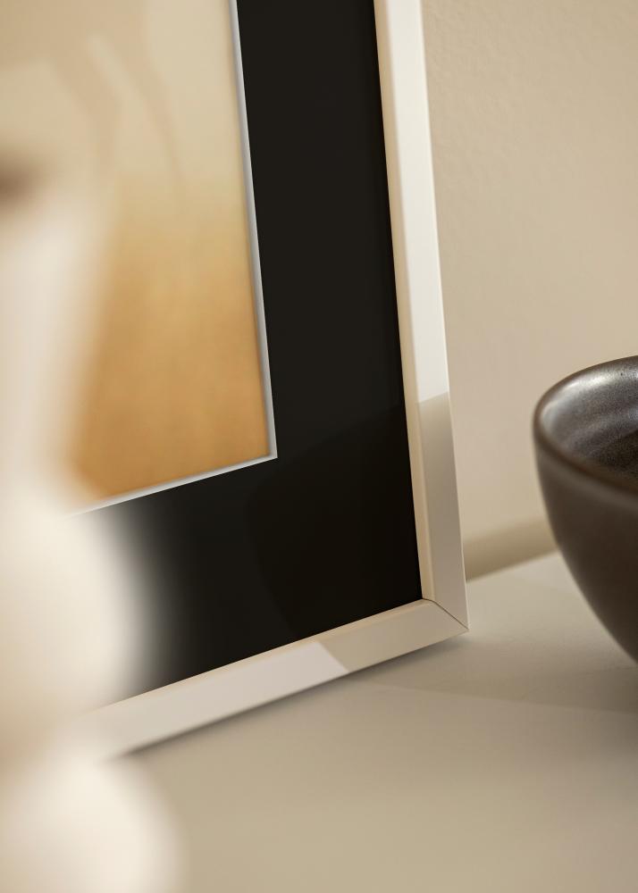 Πλαίσιο E-Line Λευκό 30x40 cm - Πασπαρτού Μαύρος 21x29,7 cm (A4)