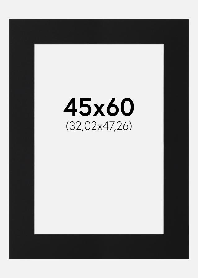 Πασπαρτού Μαύρο Πρότυπο (Λευκός Πυρήνας) 45x60 cm (32,02x47,26)