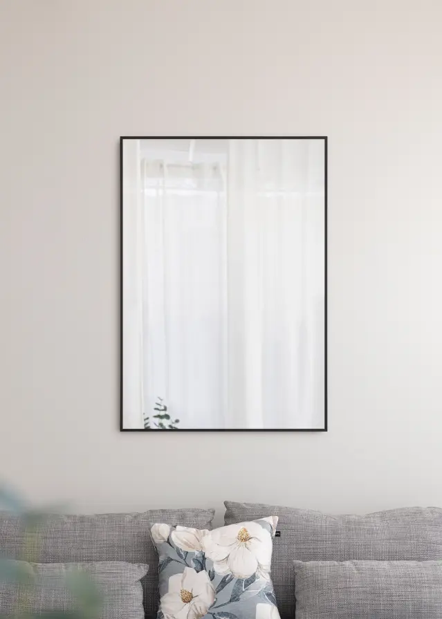 Καθρέφτης Chicago Ματ Μαύρο 71x101 cm