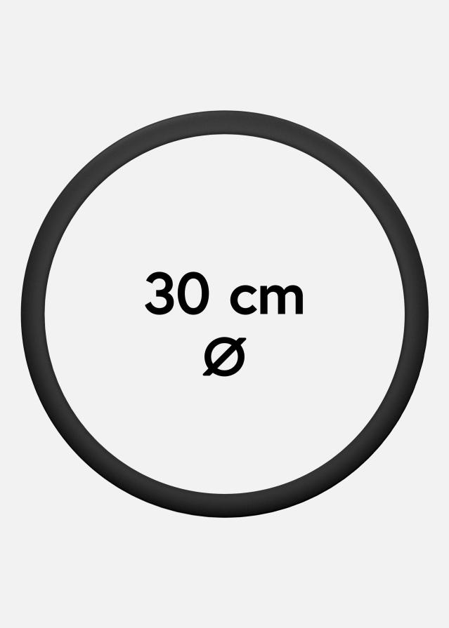 Κυκλικός Πλαίσιο Ακρυλικό γυαλί Μαύρος 30 cm Ø