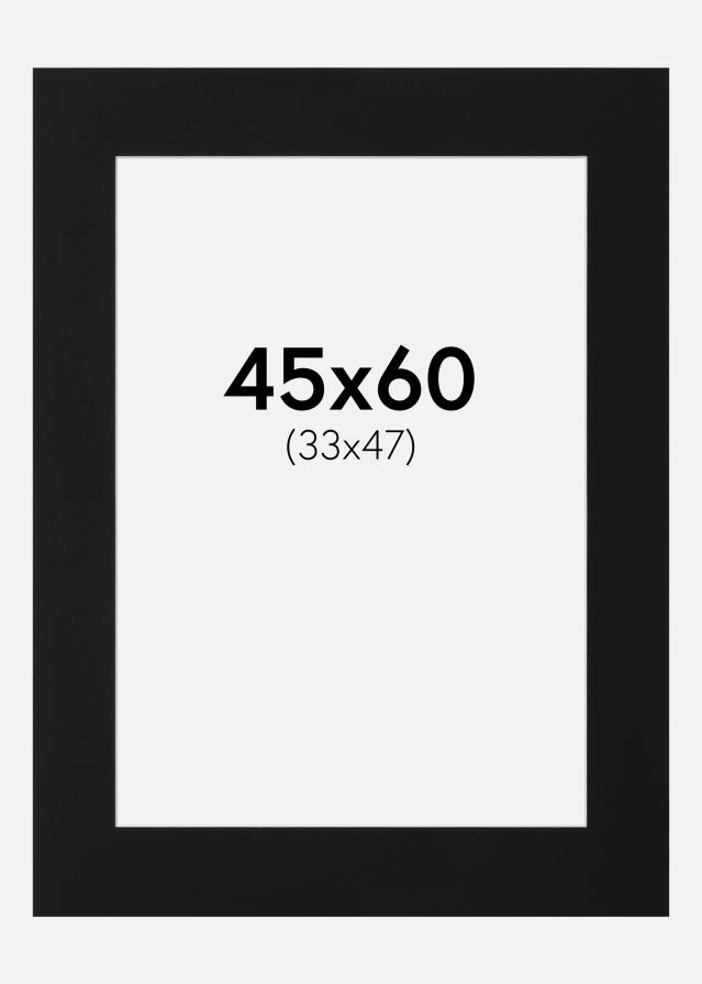 Πασπαρτού Μαύρο Πρότυπο (Λευκός Πυρήνας) 45x60 cm (33x47)