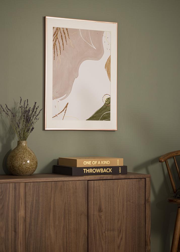 Πλαίσιο Αφίσα Frame Aluminum Ακρυλικό γυαλί Χρυσό ροζ 70x100 cm