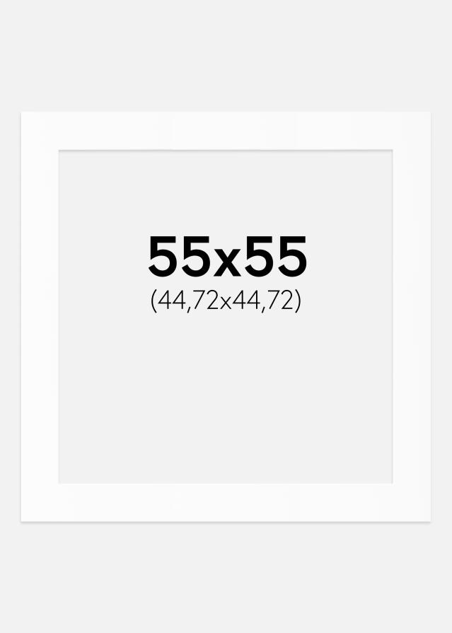 Πασπαρτού Λευκό Πρότυπο (Λευκός Πυρήνας) 55x55 cm (44,72x44,72)