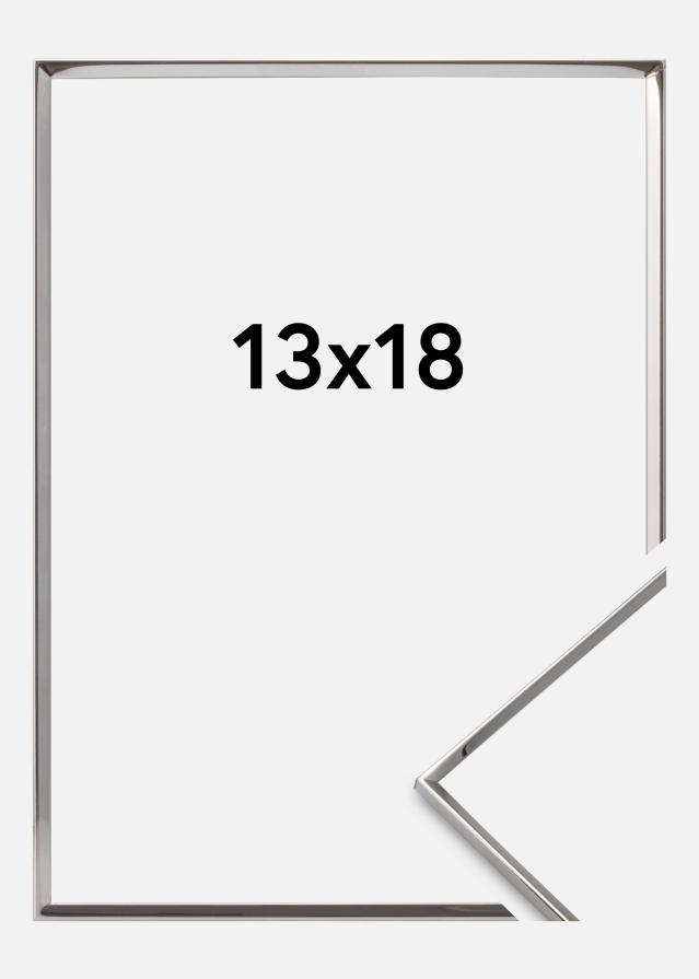 Πλαίσιο Λείος Μέταλλο Ασημί 13x18 cm