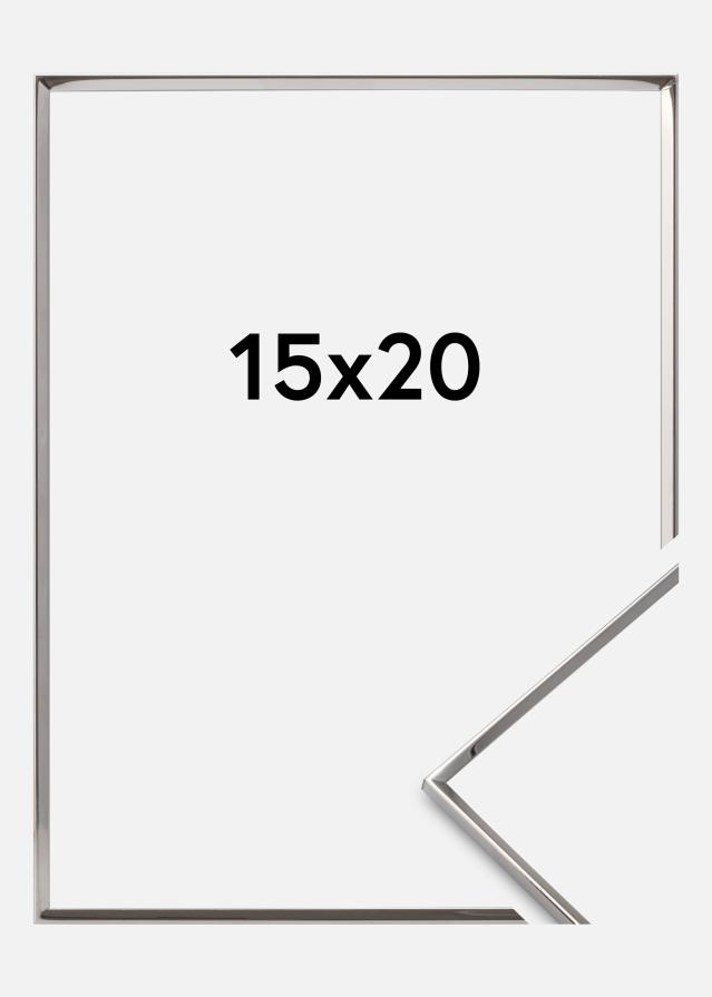 Πλαίσιο Λείος Μέταλλο Ασημί 15x20 cm