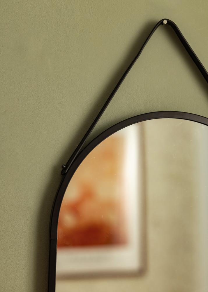 Καθρέφτης Trapani Μαύρος 35x60 cm