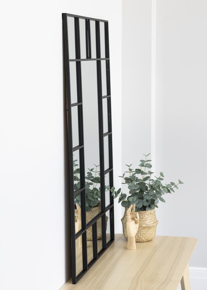 KAILA Καθρέφτης Window - Μαύρος 80x120 cm