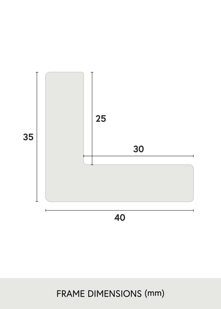 Πλαίσιο Wells Ακρυλικό γυαλί Καφέ 40x40 cm