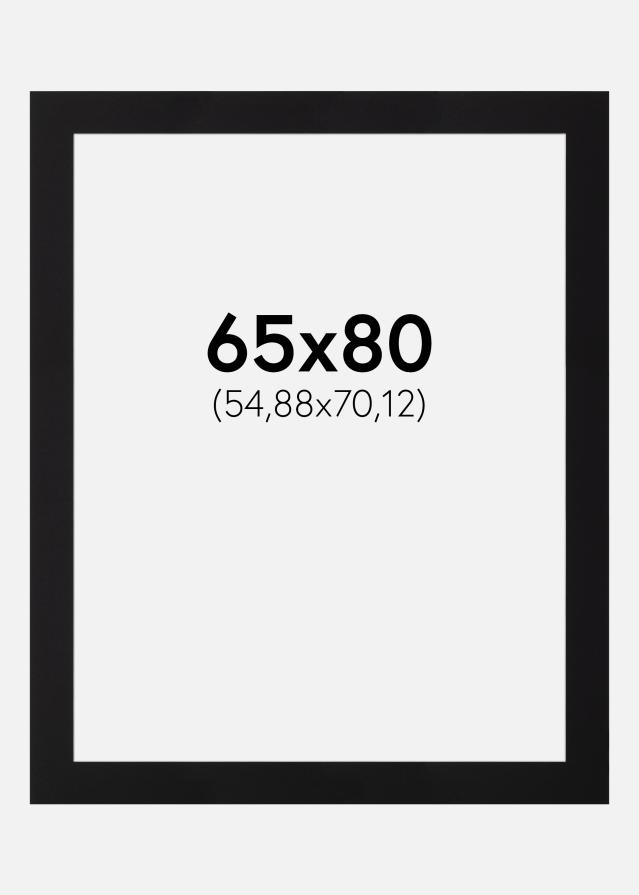 Πασπαρτού Μαύρος Πρότυπο Λευκό πυρήνας 65x80 cm (54,88x70,12)