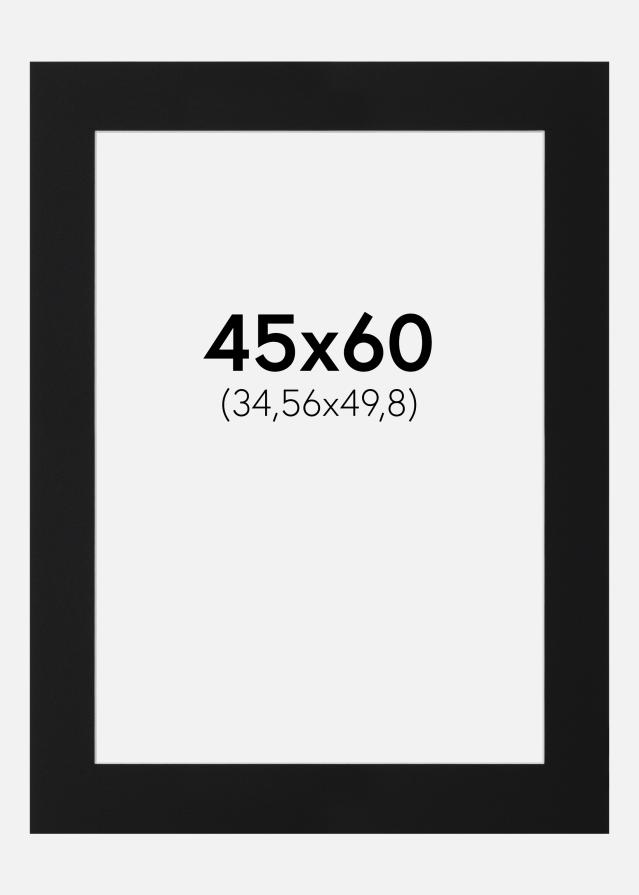Πασπαρτού Μαύρο Πρότυπο (Λευκός Πυρήνας) 45x60 cm (34,56x49,8)