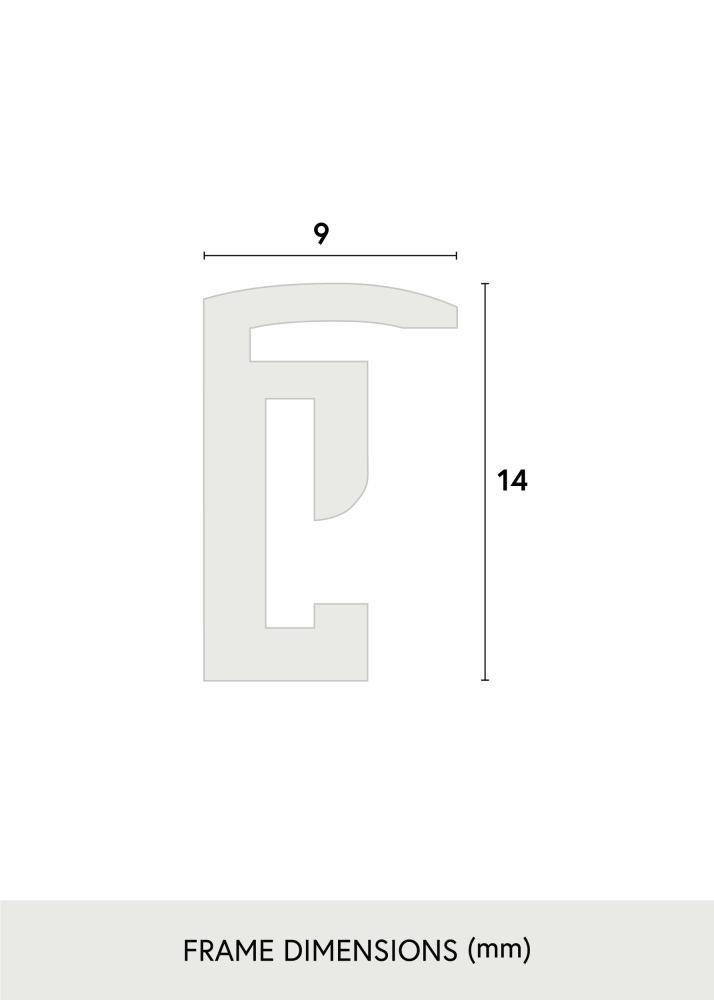 Πλαίσιο Scandi Ακρυλικό γυαλί Ματ Μαύρο 29,7x42 cm (A3)