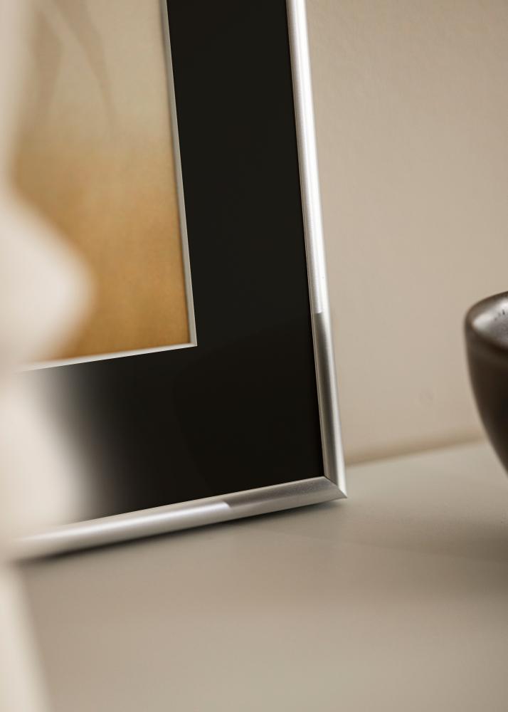 Πλαίσιο Victoria Ασημί 70x100 cm - Πασπαρτού Μαύρος 62x93 cm