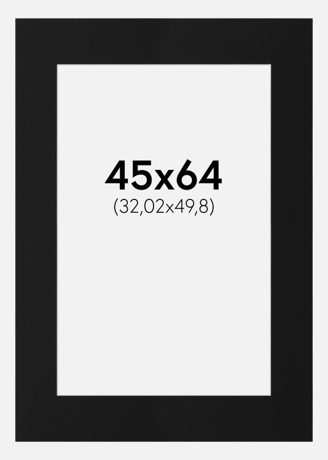 Πασπαρτού Μαύρο Πρότυπο (Λευκός Πυρήνας) 45x64 cm (32,02x49,8)