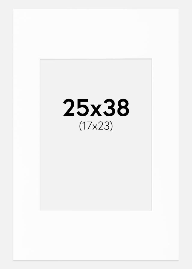 Πασπαρτού Canson Λευκό Λευκό πυρήνας 25x38 cm (17x23)