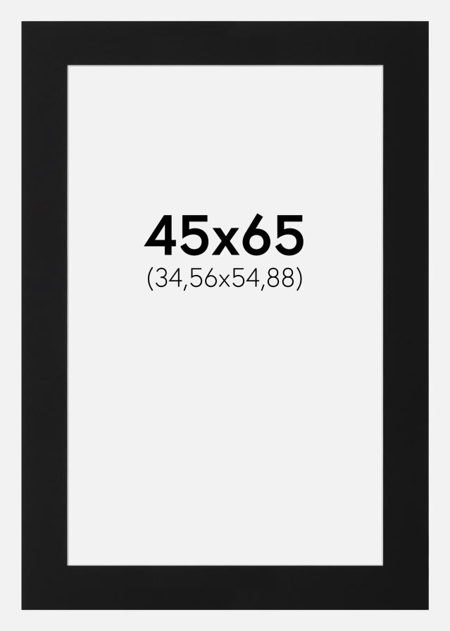 Πασπαρτού Μαύρο Πρότυπο (Λευκός Πυρήνας) 45x65 cm (34,56x54,88)