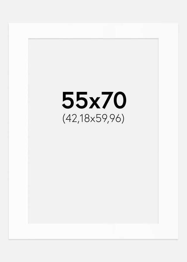 Πασπαρτού Λευκό Πρότυπο (Λευκός Πυρήνας) 55x70 cm (42,18x59,96)