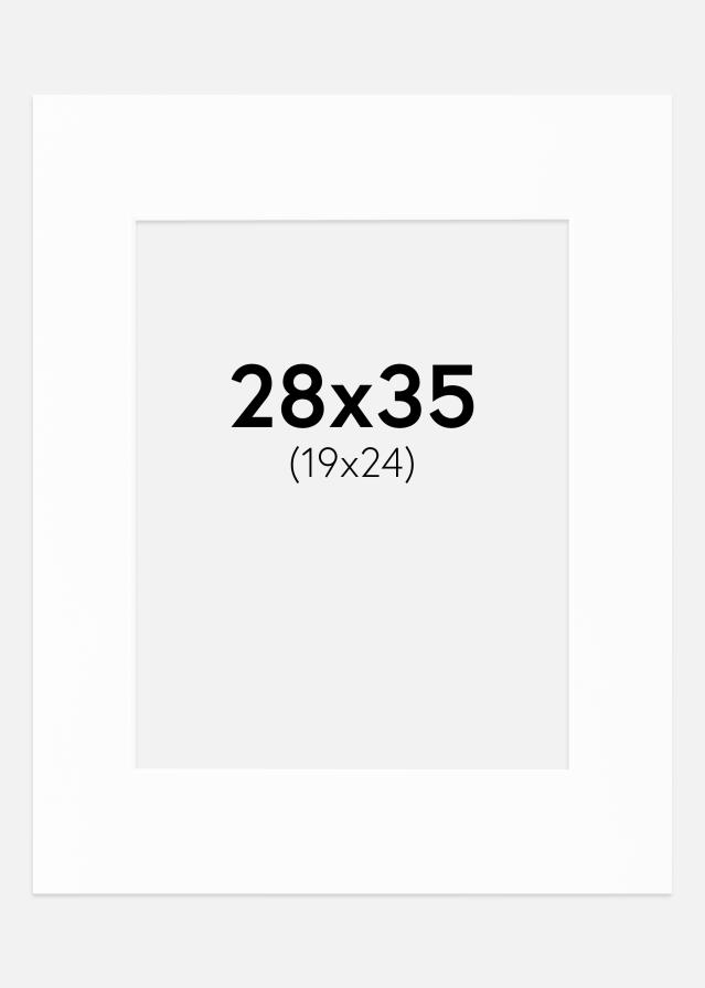 Πασπαρτού Canson Λευκό Λευκό πυρήνας 28x35 cm (19x24)