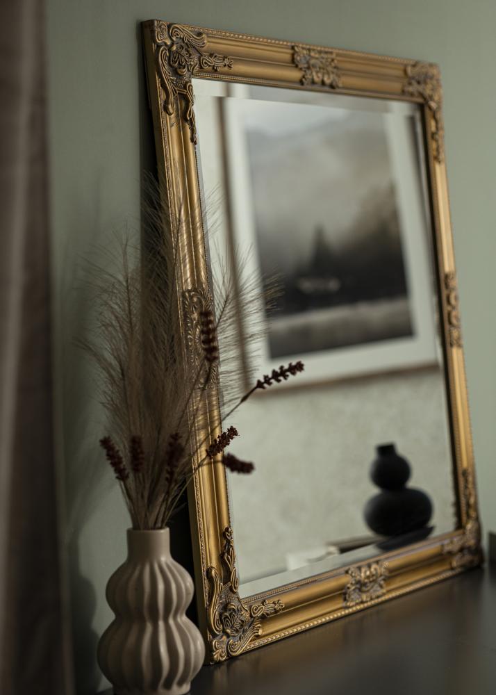 Καθρέφτης Bologna Χρυσός 80x80 cm