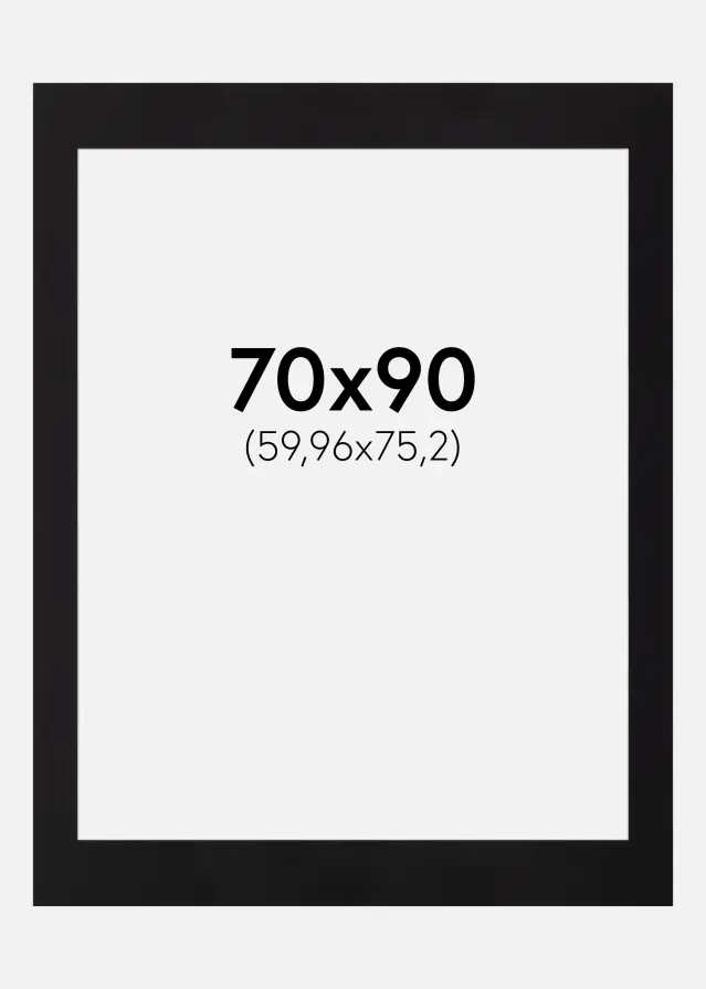 Πασπαρτού Canson Μαύρος Λευκό πυρήνας 70x90 cm (59,96x75,2)