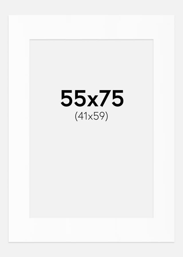 Πασπαρτού Λευκό Πρότυπο (Λευκός Πυρήνας) 55x75 cm (41x59)