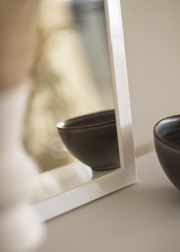 Καθρέφτης White Wood Glossy - Δικές σας διαστάσεις