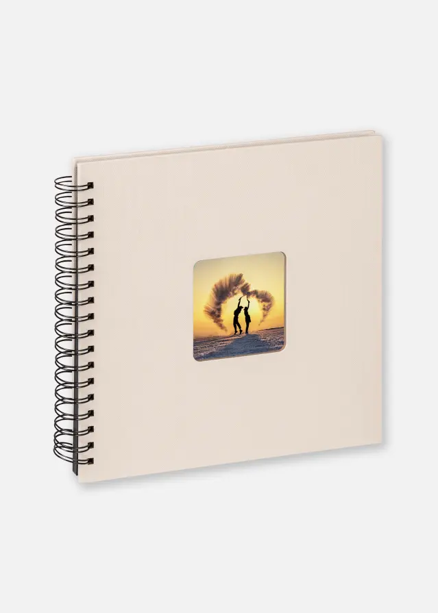 Fun Άλμπουμ Γάμου Chamois - 26x25 cm (40 Μαύρες σελίδες/20 φύλλα)