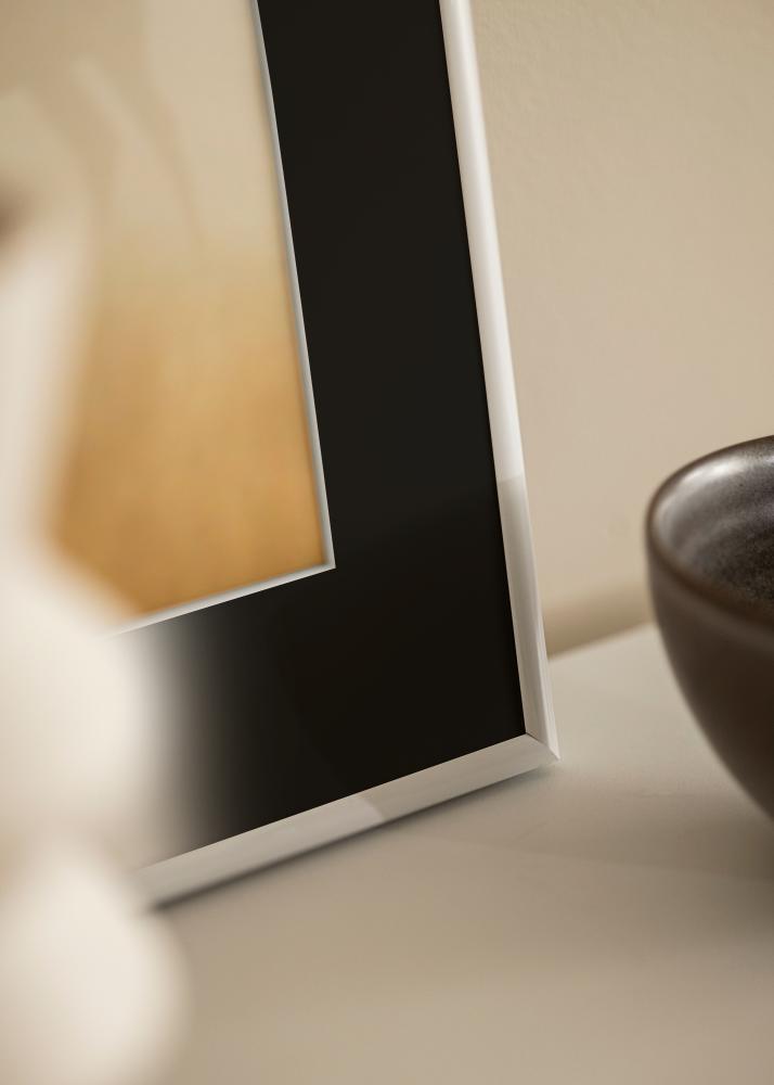 Πλαίσιο Victoria Λευκό 13x18 cm - Πασπαρτού Μαύρος 3,5x5 inches