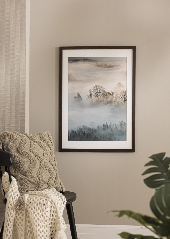 Πλαίσιο Brown Wood Ακρυλικό γυαλί 65x95 cm