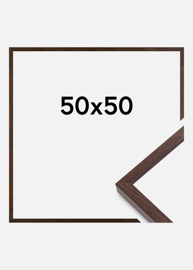 Πλαίσιο E-Line Ακρυλικό γυαλί Καρυδιά 50x50 cm