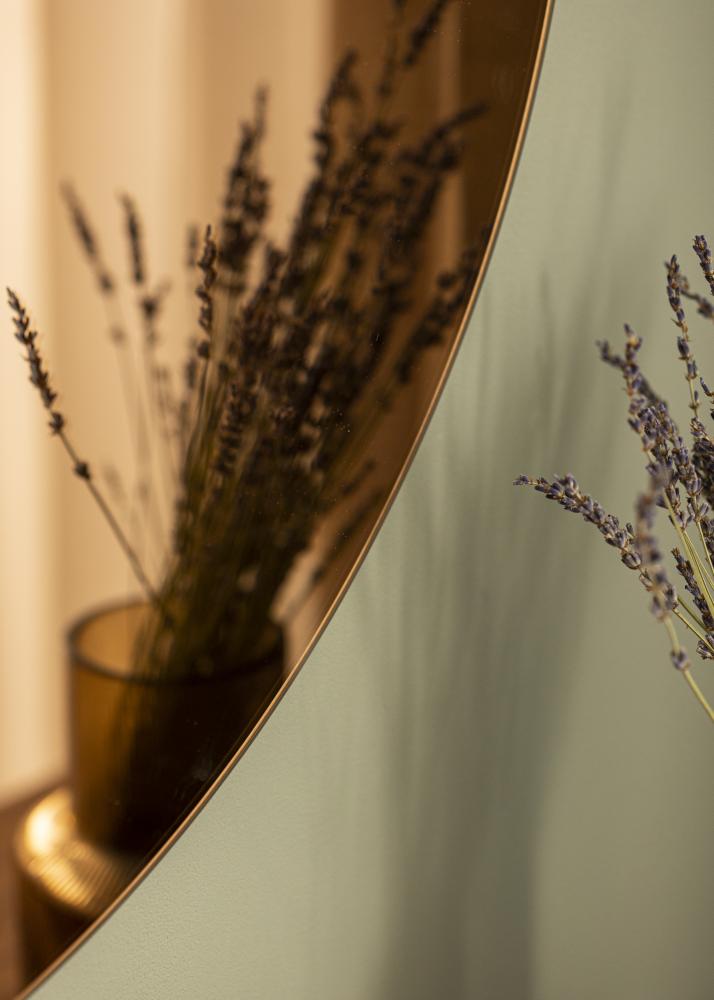 KAILA Κυκλικός Καθρέφτης Rose Gold 80 cm Ø