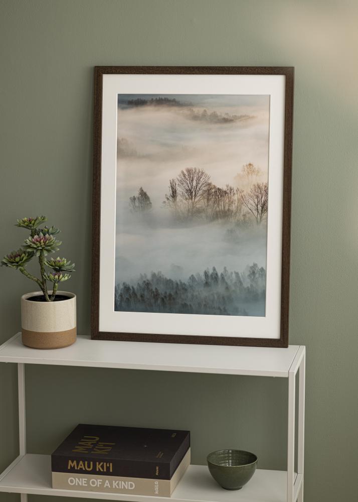 Πλαίσιο Brown Wood Ακρυλικό γυαλί 65x95 cm