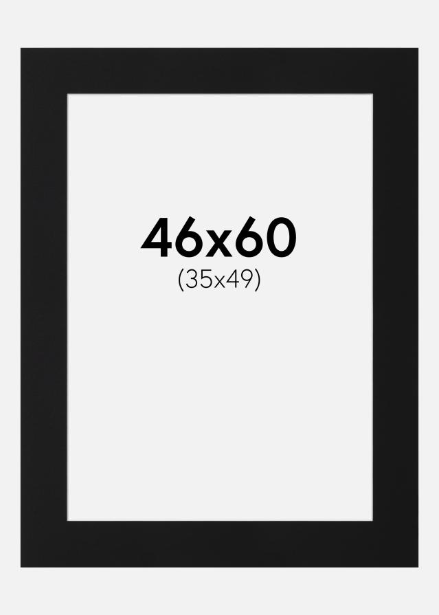 Πασπαρτού Μαύρο Πρότυπο (Λευκός Πυρήνας) 46x60 cm (35x49)