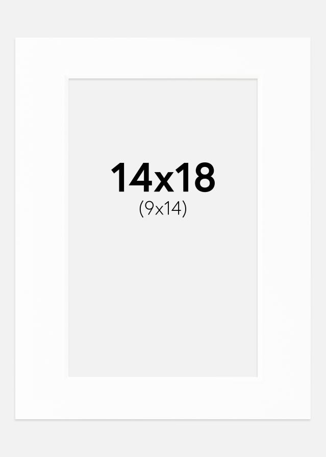 Πασπαρτού Canson Λευκό Λευκό πυρήνας 14x18 cm (9x14)