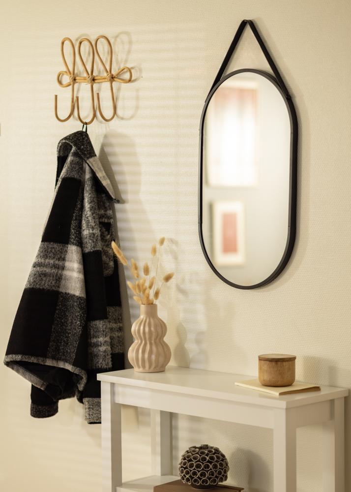 Καθρέφτης Trapani Μαύρος 35x60 cm